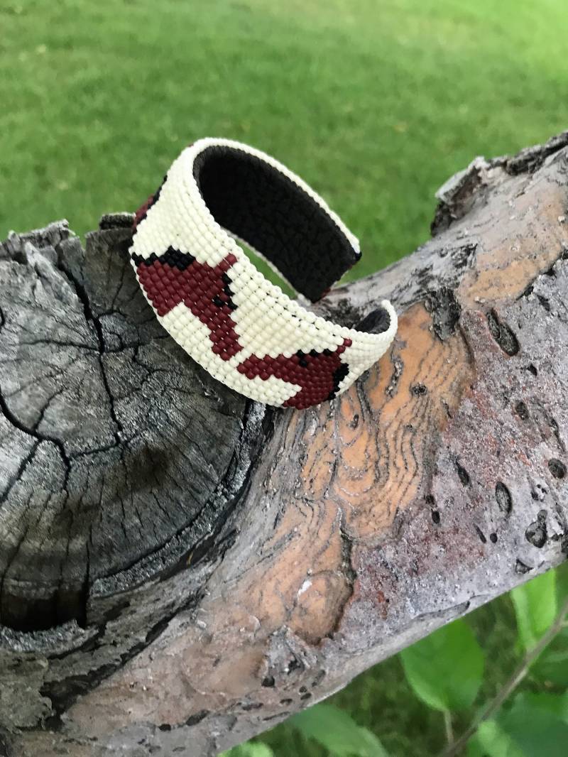 Manschetten Saatperlen Armband -1 von MyGlassRoses