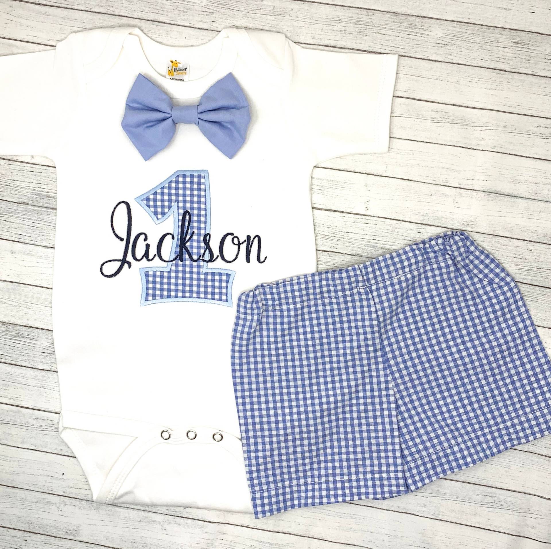 Baby Jungen Ersten Geburtstag Outfit, Shirts, Fliege von MyGlitterWorld