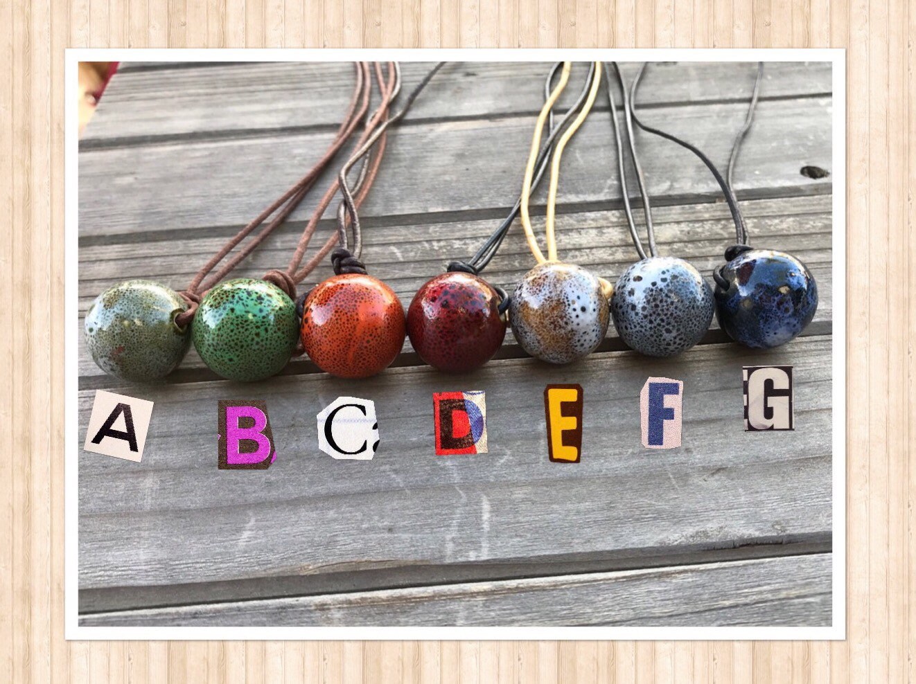 Keramikkugel Halsreif von MyGoodVibes