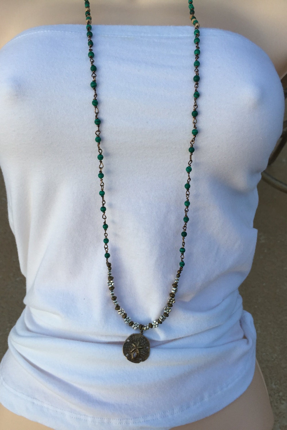 Messing Sand Dollar Halskette von MyGoodVibes