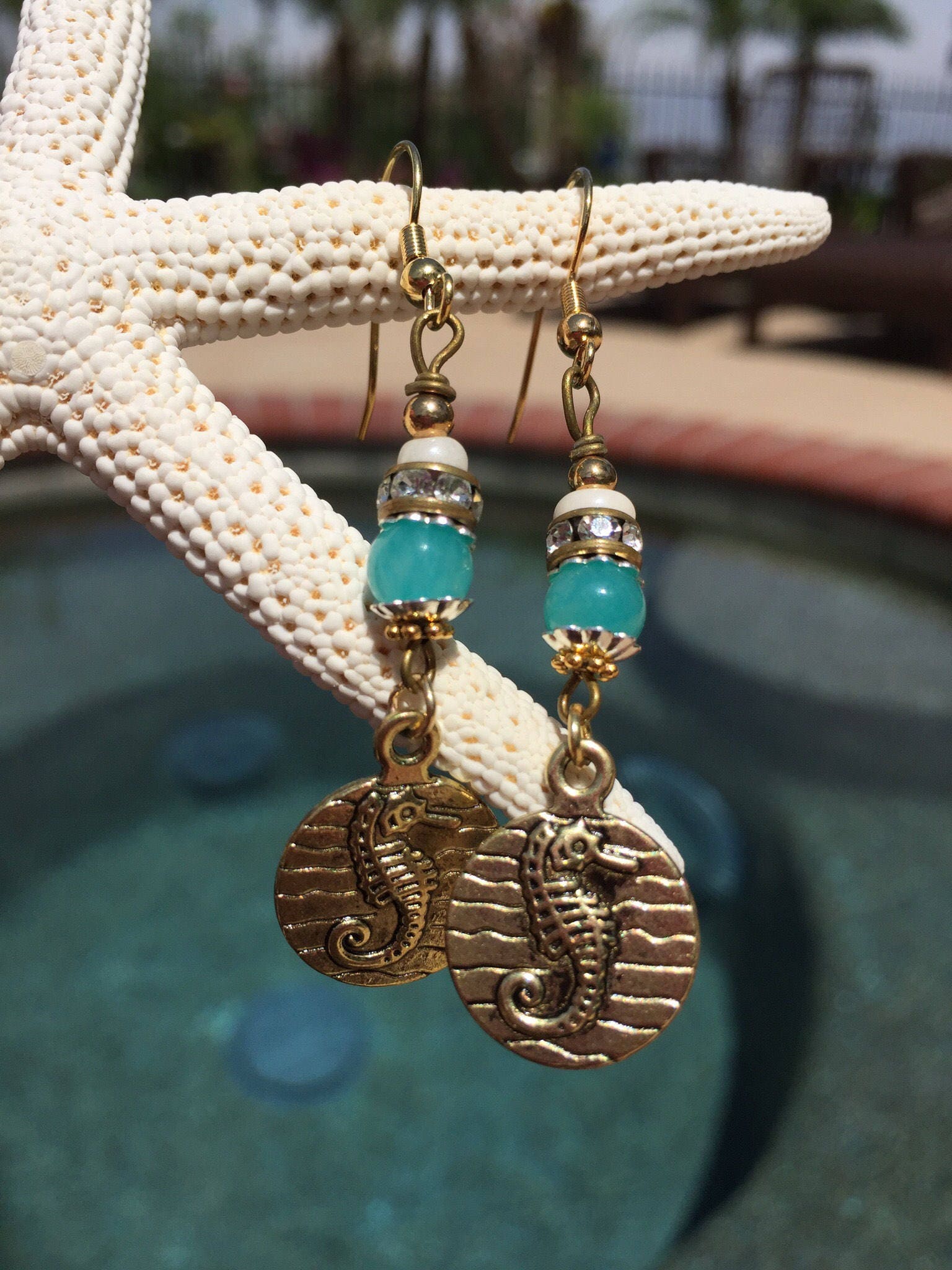 Seepferdchen Fantasy Ohrringe von MyGoodVibes