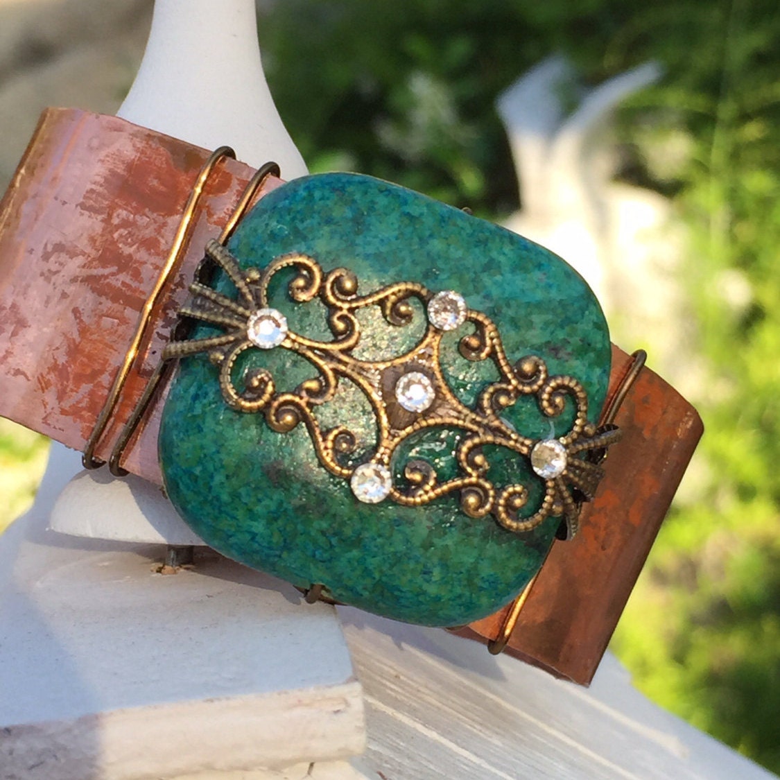 Swarovski Lapis Kupfer Armspange von MyGoodVibes