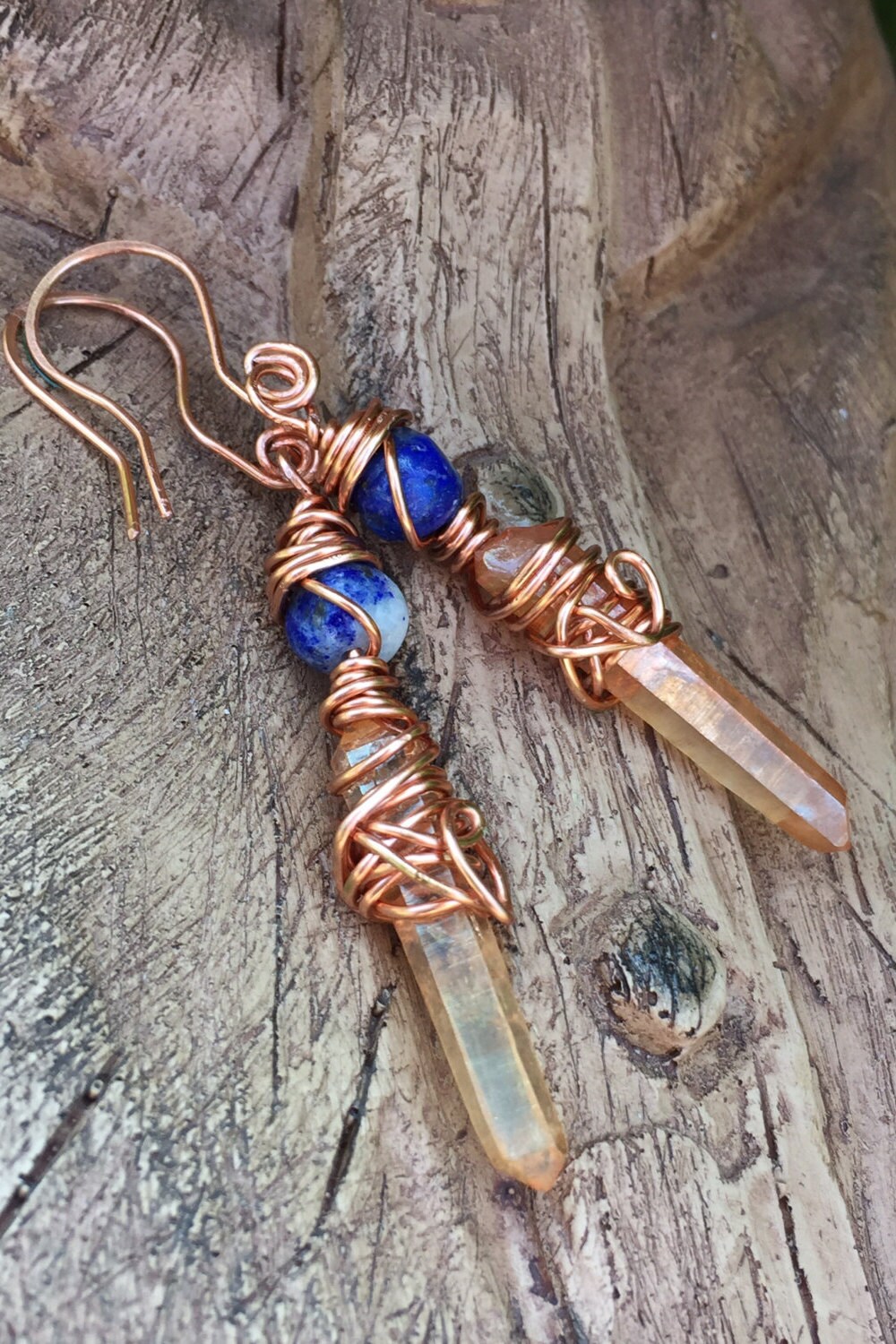 Tangerine Quarz Ohrringe von MyGoodVibes