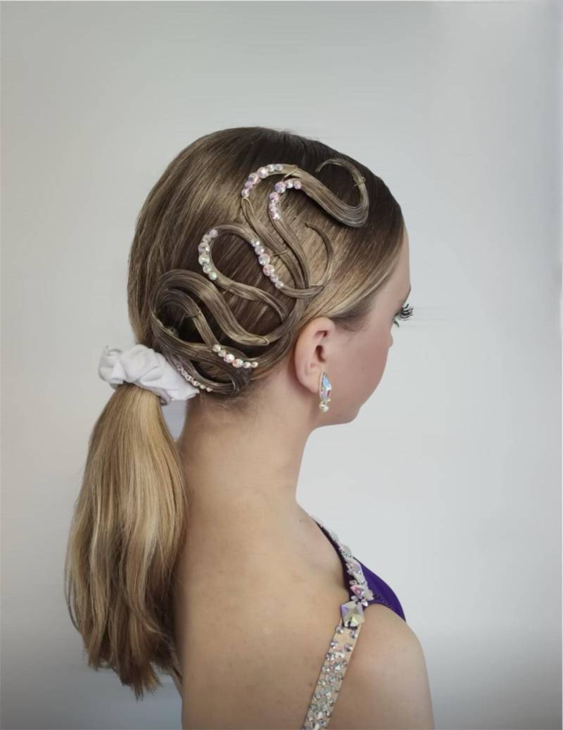 Haarteil Standardschmuck Latein Tanz Haar Kleid Accessoire Strass Tanzen Kostüm Wettbewerb Frisur Haarteil Standardschmuck Latein Tanz Haar Kleid Accessoire Strass Tanzen Kostüm Wettbewerb Frisur von MyHairpieceByLenka