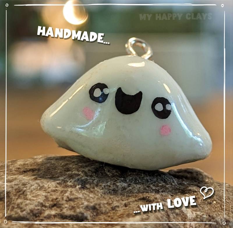 Süßer Geist Anhänger - Handgemachter Kawaii Charm Schlüsselanhänger Aus Polymer Clay Süßer Geist Anhänger - Handgemachter Kawaii Charm Schlüsselanhänger Aus Polymer Clay von MyHappyClays