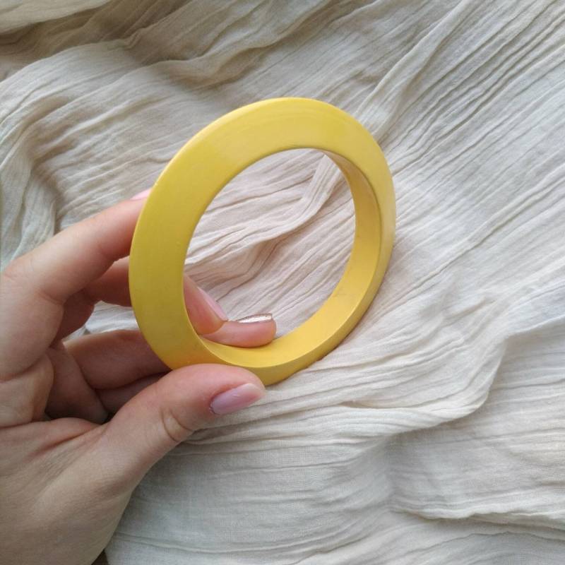 Vintage Gelb Holz Manschetten Armband Schmuck Der 1970Er Jahre Vintage Gelb Holz Manschetten Armband Schmuck Der 1970Er Jahre von MyHappyFinds