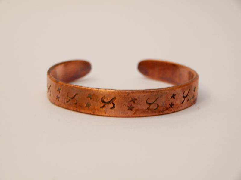Vintage Kupfer Armreif Unisex Verstellbare Armspange, 1970Er Jahre Udssr Vintage Kupfer Armreif Unisex Verstellbare Armspange, 1970Er Jahre Udssr von MyHappyFinds