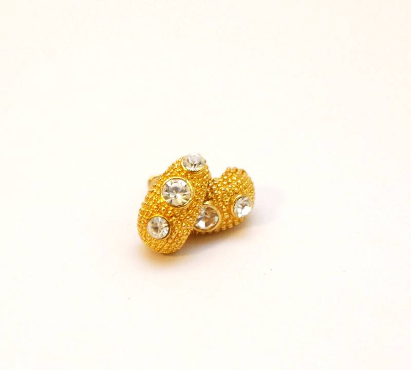 Vintage Messing Ohrstecker Kleine Goldene Strassohrringe Vintage Messing Ohrstecker Kleine Goldene Strassohrringe von MyHappyFinds