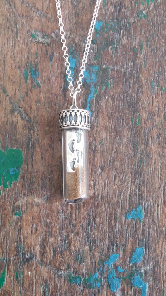 Kreuz Halskette, Sterling Silber Mit Jerusalem Erde von MyHolyLandCross