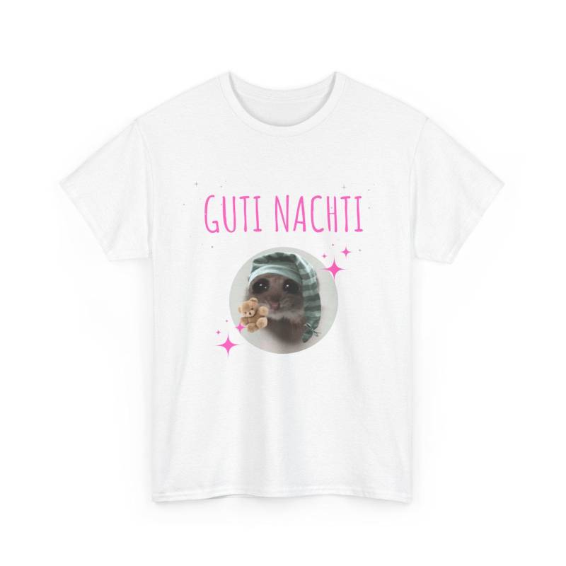 Guti Nachti Hamster T-Shirt L Süßes Meme Shirt Mit Schlaf-Hamster Lustiges Tiktok Tiermotiv Unisex Cozy Night Vibes von YalivaDecor