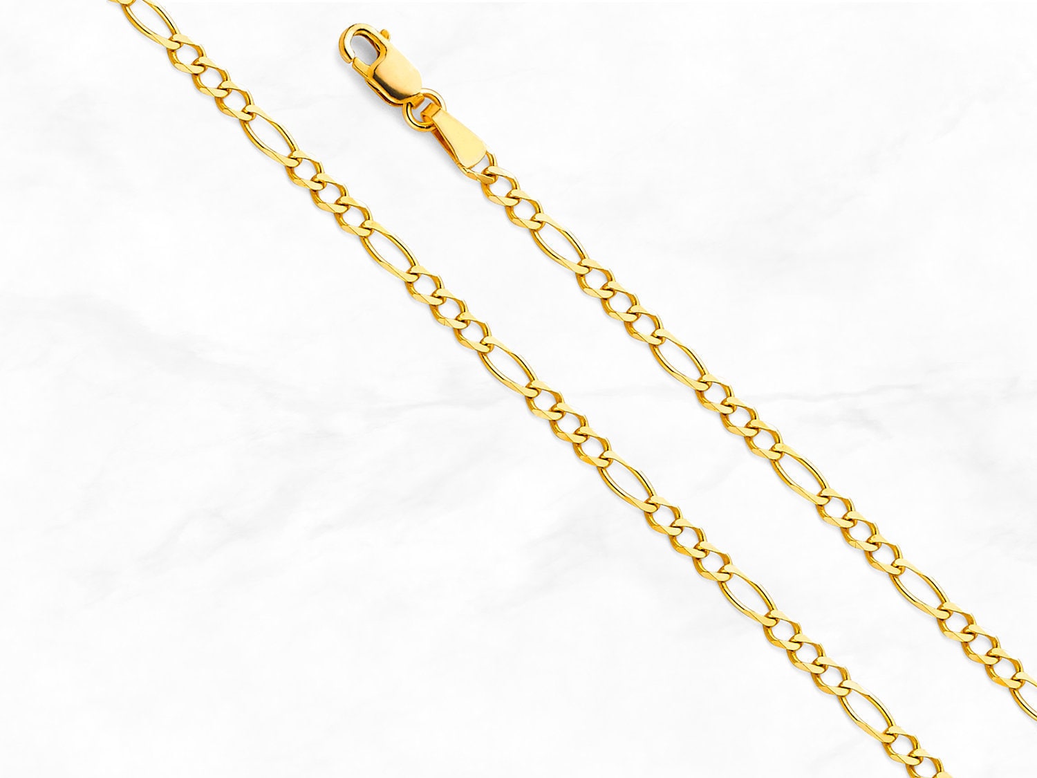 Massive 14K Gold Figaro Kettenkette 2.7 Mm Breite Echt Gelbgold Layering Kette Minimal Halskette Herren Goldkette Massive 14K Gold Figaro Kettenkette 2.7 Mm Breite Echt Gelbgold Layering Kette Minimal Halskette Herren Goldkette von MyJewelryPlaza