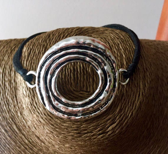 Kreis Silber Armband von MyJoyfulSomethings