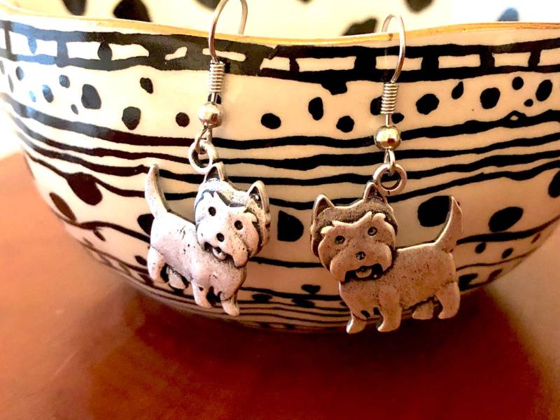 Westie Ohrringe von MyJoyfulSomethings