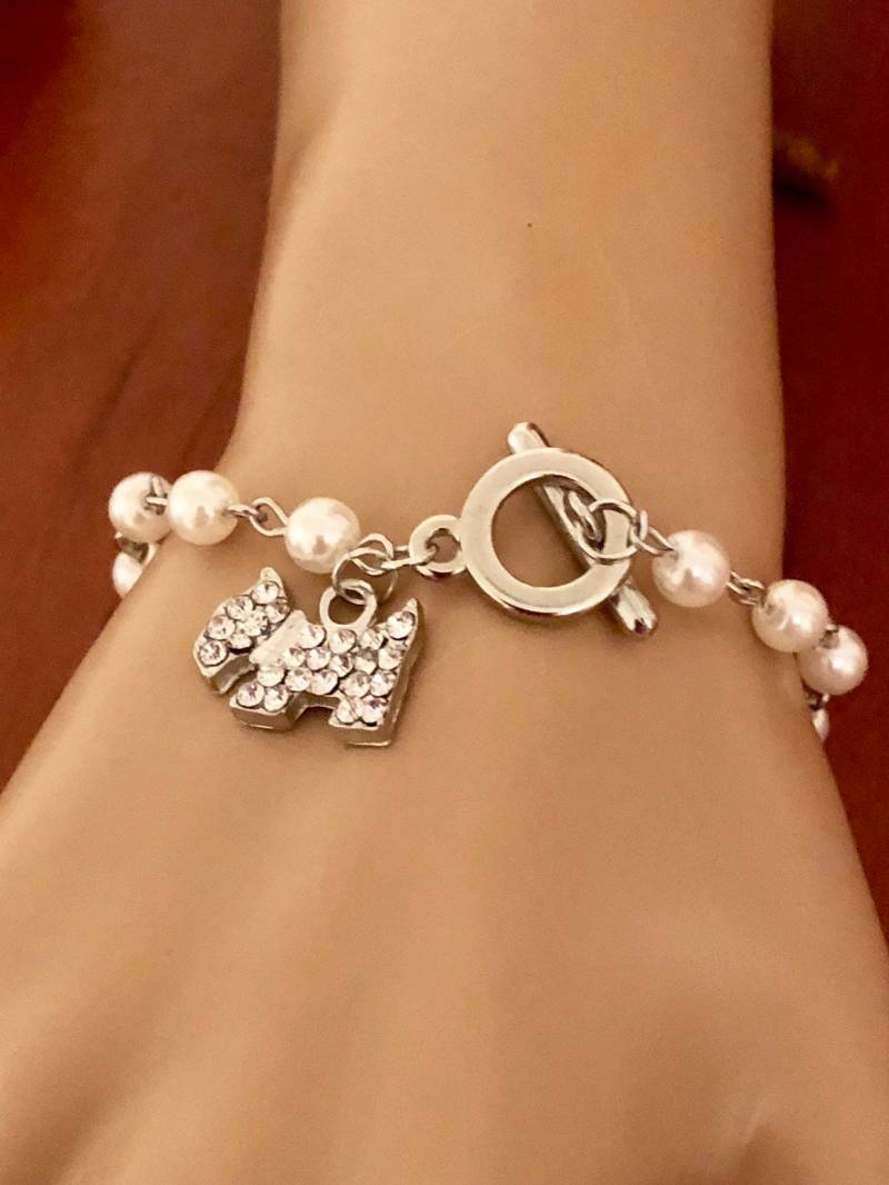 Westie Perlenarmband von MyJoyfulSomethings