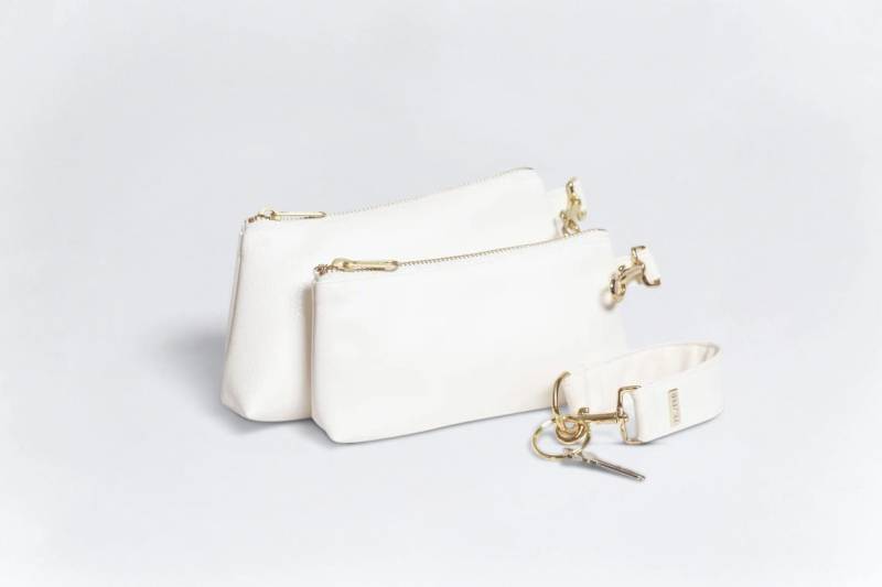 Veganes Leder-Armband-Set - Reinweiß Hochwertige Armbandgeschenke, Personalisiertes Schlüsselbundgeschenk Für Sie, Frauenjubiläum, Urlaubsgeschenke von MyKEYPERStore