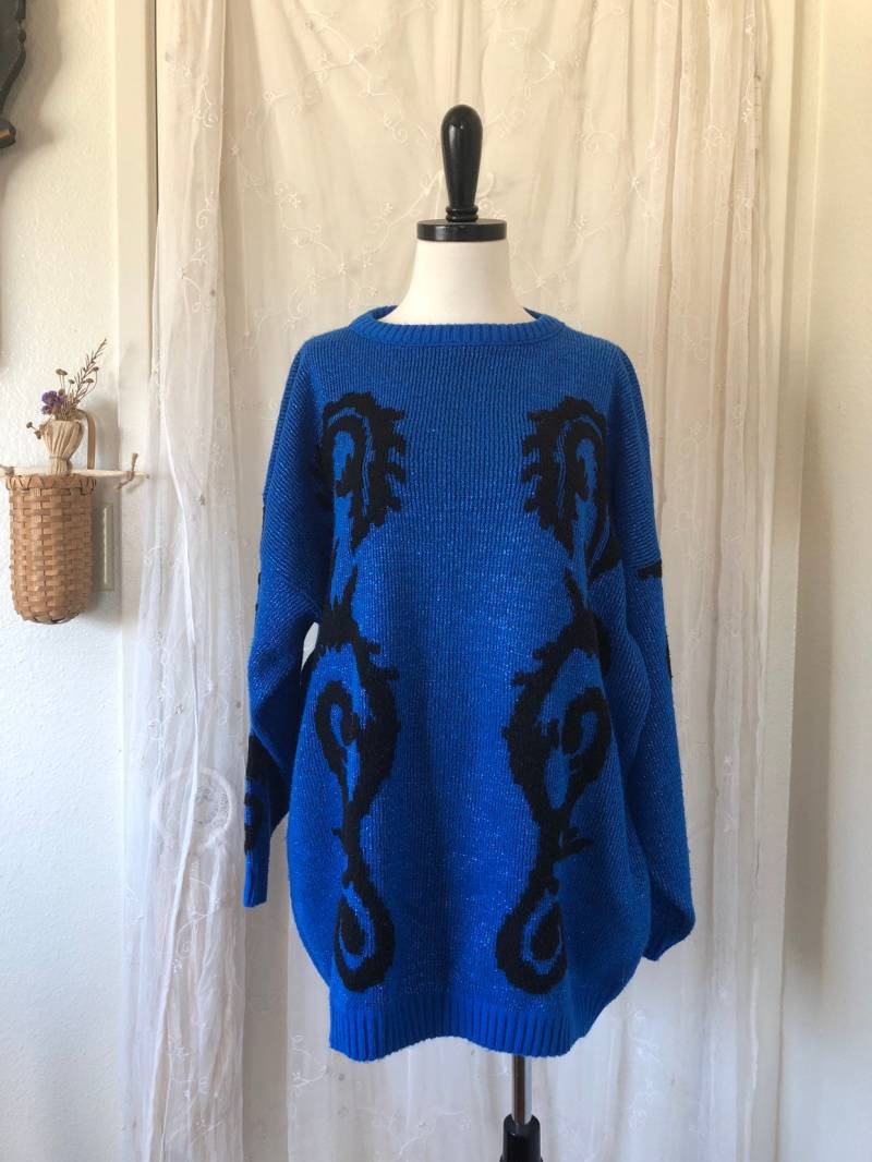 Glitzer Blauer Pullover von MyKindsYourKind