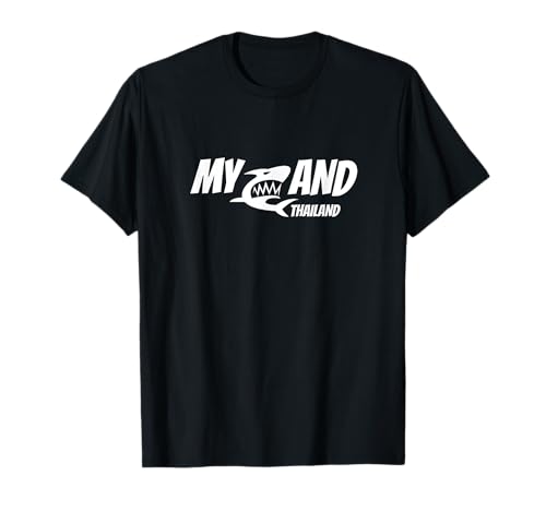 MyLand Thailand T-Shirt Damen Schwarz S EU Klein Klassische Passform Rundhals Kurzarm von MyLand Thailand