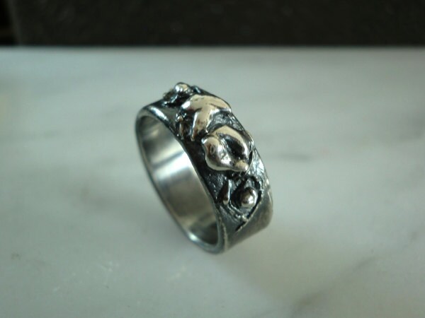 Handgemachte Natur-Inspirierte Abstrakte Sterling Silber Ring von MyLapisBox