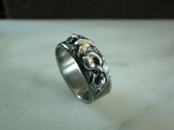 Handgemachte Natur-Inspirierte Abstrakte Sterling Silber Ring von MyLapisBox