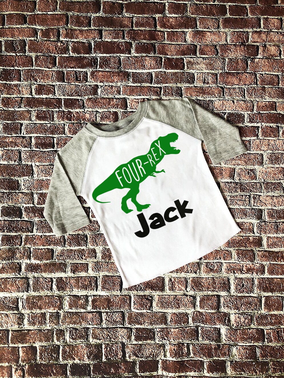 Junge 4. Geburtstag Shirt, T-Rex Dinosaurier Vier-Rex Thema Geburtstag, Fourasaurus Shirt von MyLiLPeanutDesigns