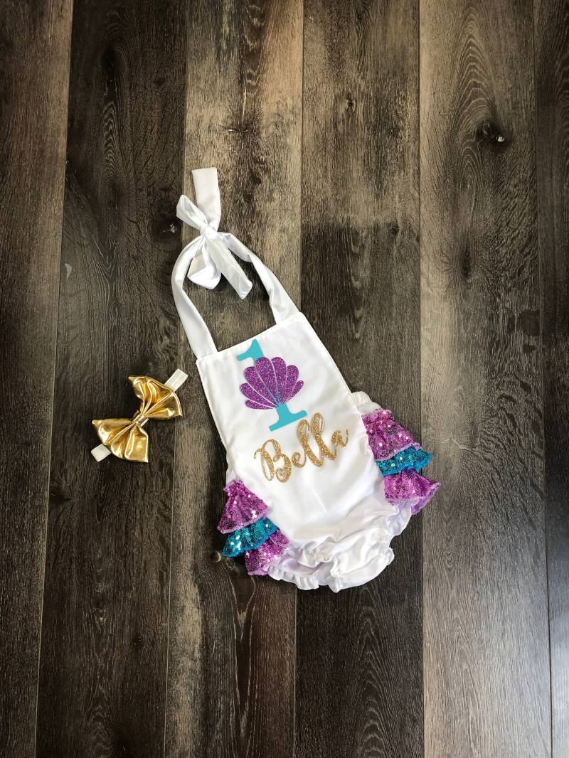 Meerjungfrau 1. Geburtstag Outfit, Mädchen 1 Thema, Shirt, Geburtstag von MyLiLPeanutDesigns