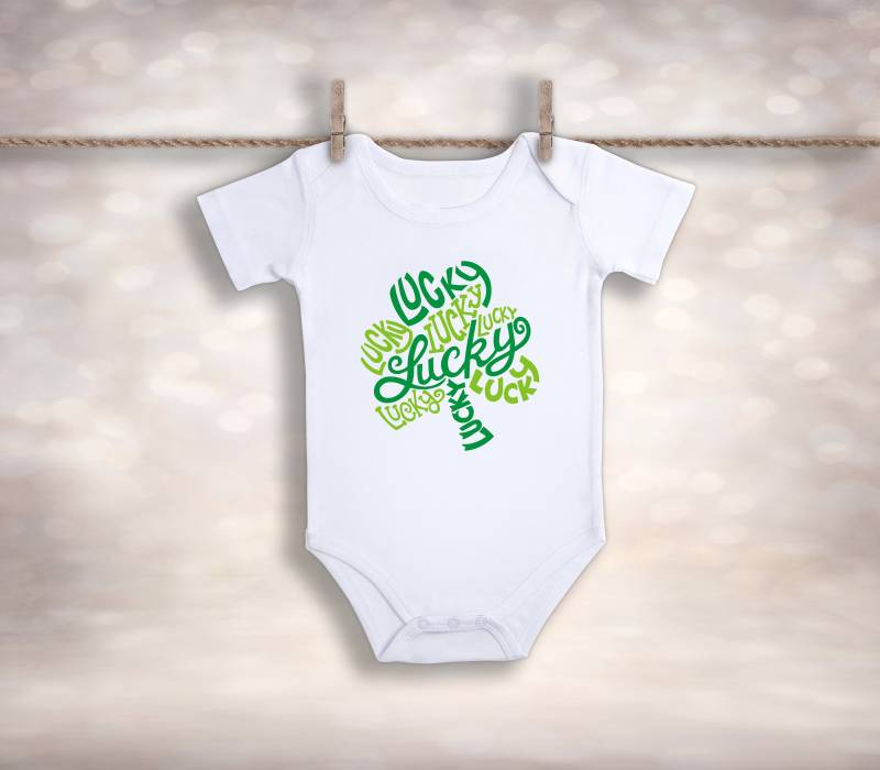 Lucky Shamrock Body - Baby Jungen Coming Home Outfit 1. St. Pattys Day Erster Patricks Ankündigung von MyLittleBowPeepsShop