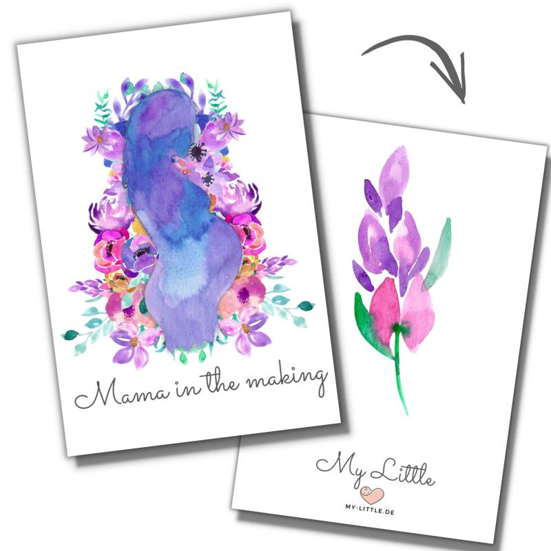 Mutterpasshülle + Ultraschall Fach | My-Little Mama in The Making von MyLittleDE