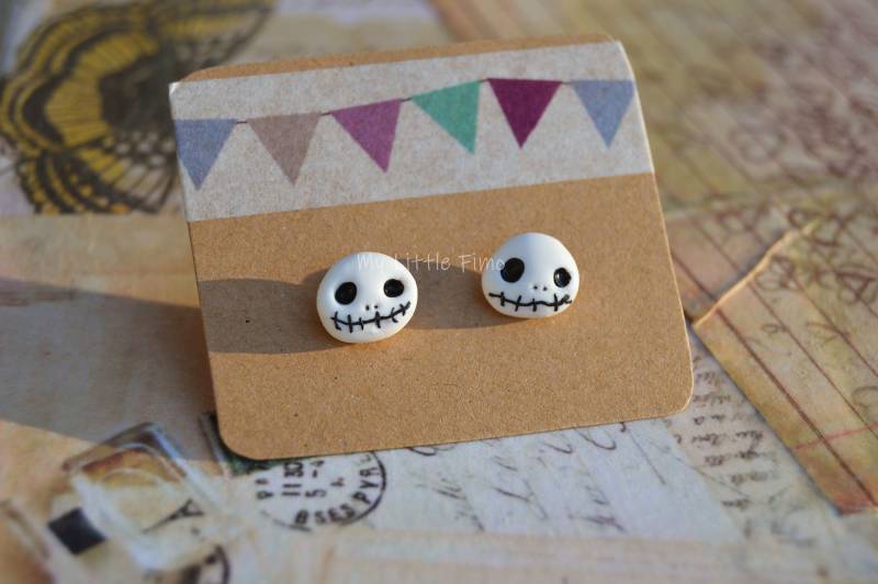 Jack Ohrringe - Alptraum Fimo Halloween Schmuck Weihnachten Jack Ohrringe - Alptraum Fimo Halloween Schmuck Weihnachten von MyLittleFimoES