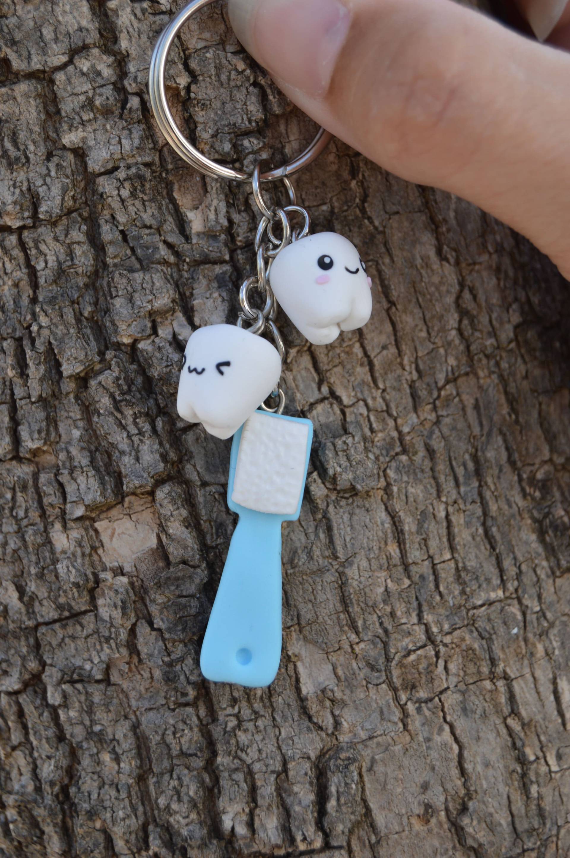 Zahnbürste Schlüsselanhänger - Zahnarzt Geschenk Polymer Clay Kawaii Molars Zähne Zahnbürste Schlüsselanhänger - Zahnarzt Geschenk Polymer Clay Kawaii Molars Zähne von MyLittleFimoES