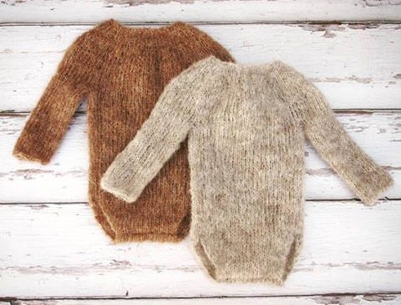 Neue Farben Neugeborenen Baby Mädchen, Jungen, Handgestrickte Langarm Bodysuit Romper Und Mütze Set/ Fotografie Prop/ Alpaka von MyLittleKnits