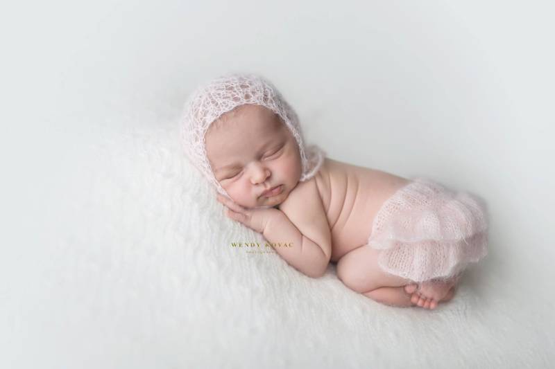 Neugeborenes Baby Mädchen Handgestrickte Rüschenblüten Und Mütze/Luxusgarn Fotografie Prop Mohair Bloomers von MyLittleKnits
