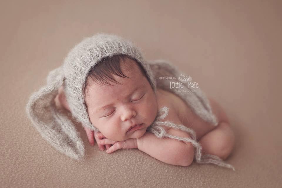 Neugeborenes Baby Mädchen Oder Junge Gebürstet Alpaka Bunny Motorhaube/Einzigartige Luxus Fotografie Prop von MyLittleKnits