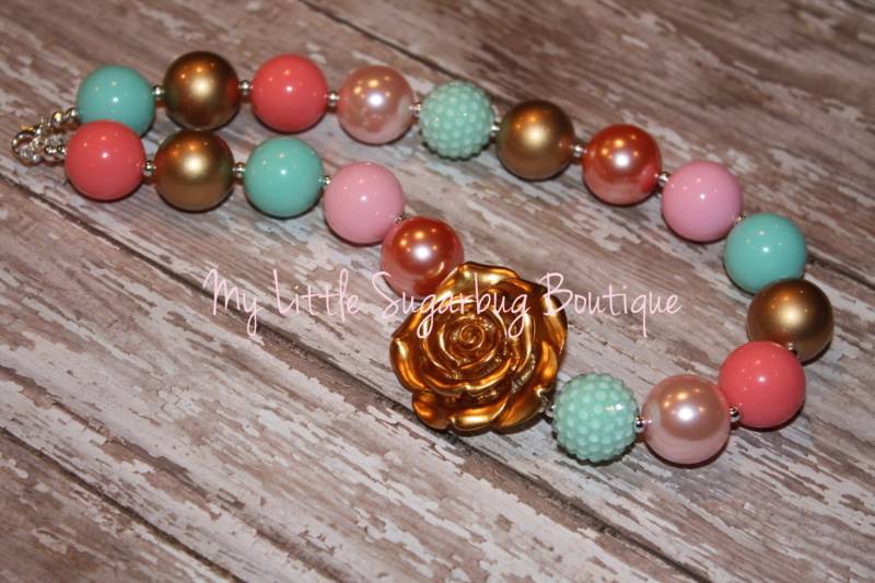 Emma Chunky Halskette-M2M Ashberry Kleidung-M2M Freche Pflaume-Chunky Halskette-Bubblegum Halskette-Baby-Kleinkind-Mädchen-Frauen von MyLittleSugarbugBtq