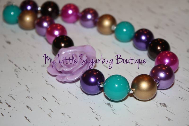 Penelope Chunky Halskette-M2M Ashberry Kleidung-Klumpige Halskette-Bubblegum Halskette-Baby-Kleinkind-Mädchen-Frauen von MyLittleSugarbugBtq