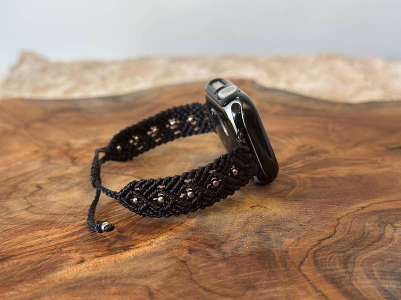 Apple Watch Armband - Schwarz, Größe 38-40-41 von MyLuxeKnots