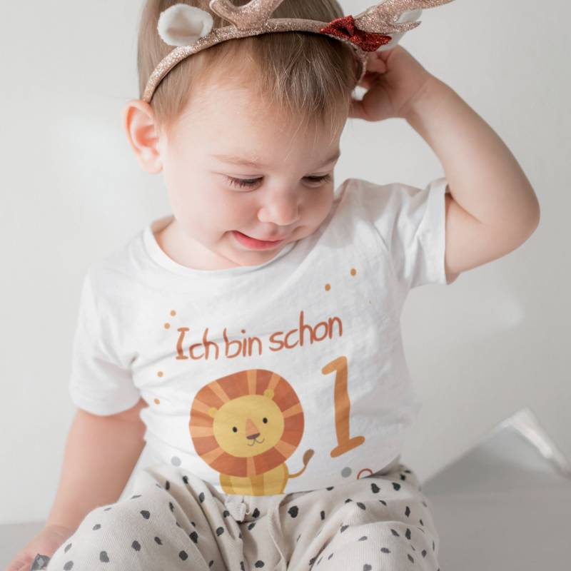 Geburtstag Shirt 1 Kind Tshirt Mit Zahl Geschenk T-Shirt 2 Geburtstagskind Erster Löwe Geschen von MyMaisieFabrik