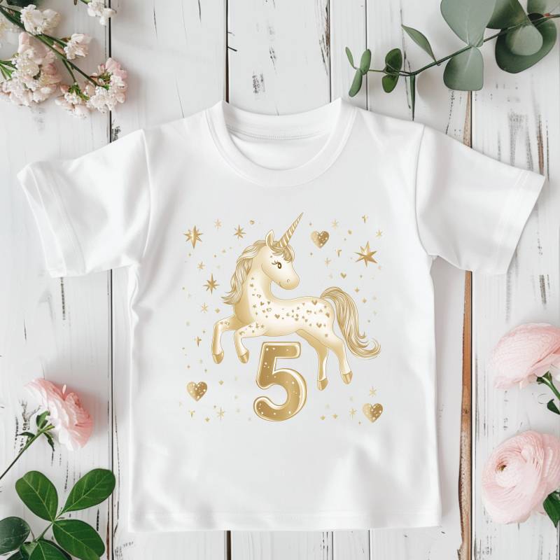 Geburtstag Shirt 5 Einhorn T Mädchen Geschenk von MyMaisieFabrik