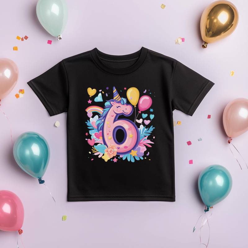 Geburtstag Tshirt 6 Mädchen Einhorn Shirt Geschenk T von MyMaisieFabrik