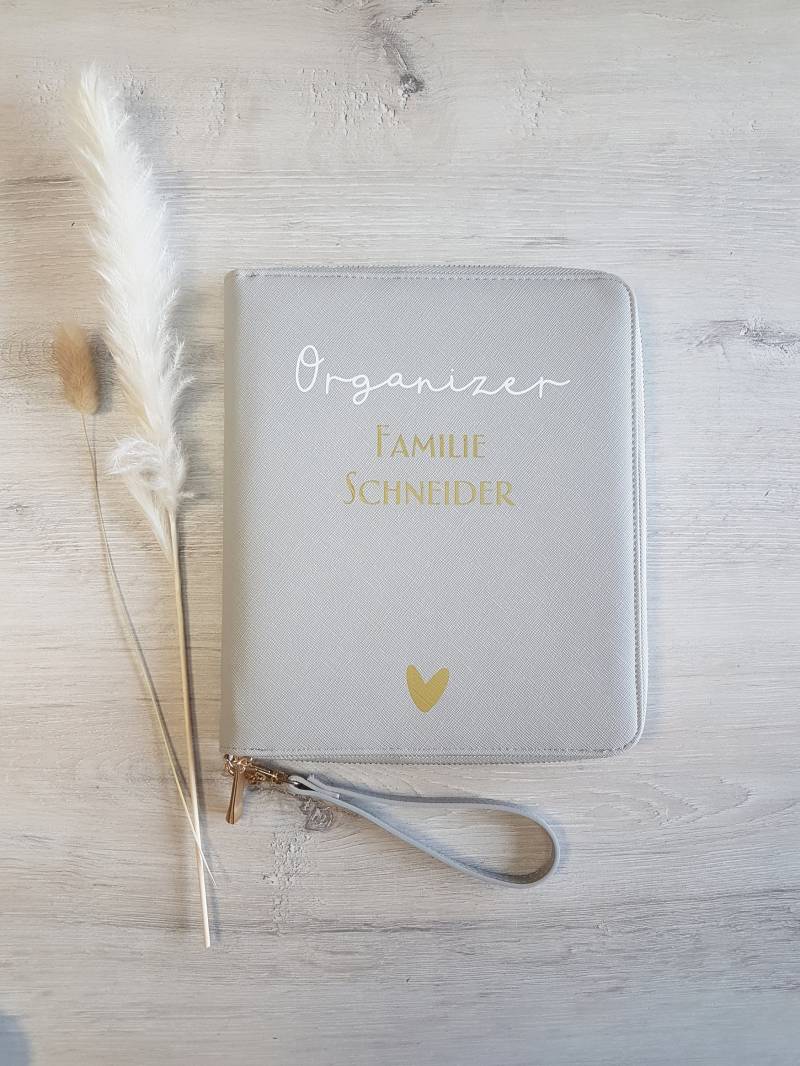 Familienorganizer Personalisiert Mit Namen/Untersuchungshefthülle Mutterpasshülle Reisepasshülle Reiseorganizer von MyMarelle
