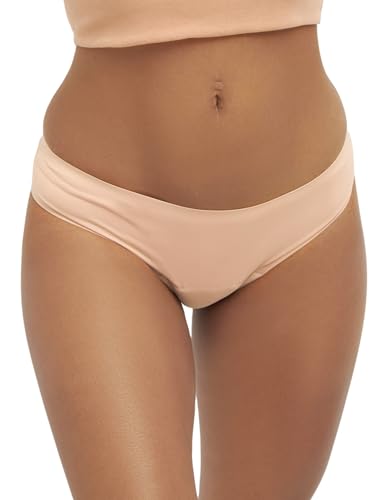 MyMonthlys Perioden Unterwäsche 2er Set hautfarben - mittlere Blutung/bis zu 3 Tampons - Periodenslip Damen - Seamless saugstark absorbierend schnelltrocknend - ohne Biozide - XXL / 44 von MyMonthlys
