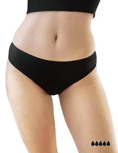 MyMonthlys Periodenunterwäsche 2er Set Starke Blutung/bis zu 5 Tampons - Periodenslips Seamless saugstark schnelltrocknend - ohne Biozide & ohne Silberchlorid - S / 36 von MyMonthlys