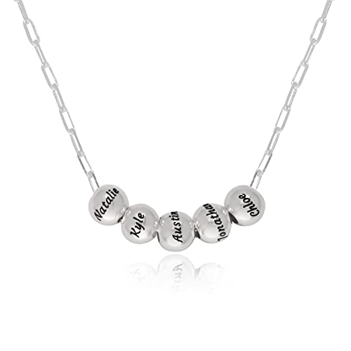 MyNameNecklace MYKA/Balance Gliederkette/Sterling Silber, Vergoldet - Schmuck Geschenk für Damen, Mutt/Muttertag, Glückwunsch, Geburtstag, Weihnachten (925er Sterling Silber) von MyNameNecklace