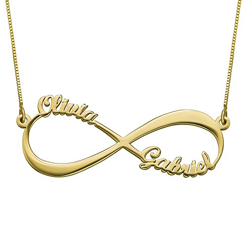 MYKA Infinity - Unendlich Namenskette (585er Gold) von MyNameNecklace
