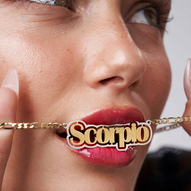 Anpassbare Vibing Namenskette Aus Gemischten Metallen | Sterling Silber/Gold Personalisierter Name Handgemachter Schmuck Geschenke Für Sie von MyNameNecklaceUS