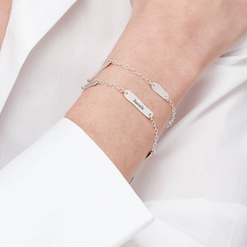 Mynamenecklace Armband Mit Graviertem Anhänger | Silber Gold Benutzerdefinierte Mehrere Namen Muttertag Schmuck Geschenk Für Ihre Mutter Oma von MyNameNecklaceUS