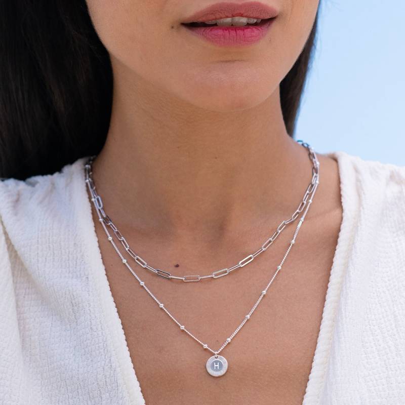 Mynamenecklace Personalisierte Mini Bommelkette Initial Halskette | Silber Gold Muttertag Schmuck Geschenke Für Ihre Freundin von MyNameNecklaceUS