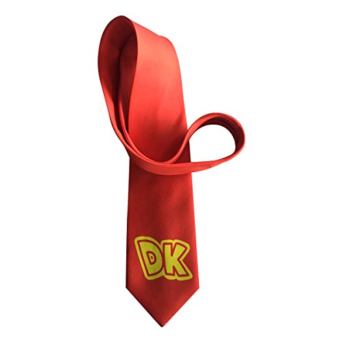 MyPartyShirt DK Krawatte, Rot, rot, Einheitsgröße von MyPartyShirt