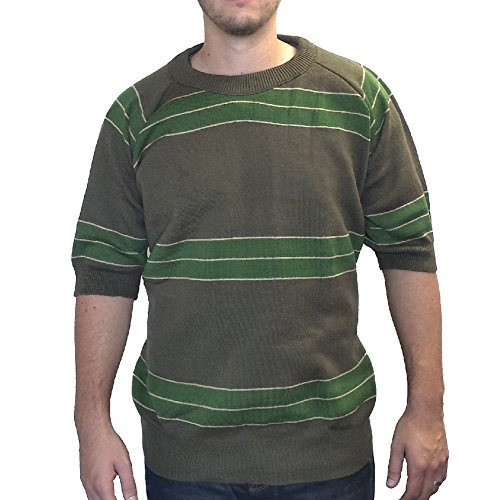 Kurt Cobain Striped Shirt-Adult Large von MyPartyShirt