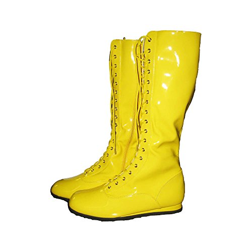 MyPartyShirt Yellow Adult Wrestling Boots-Adult Large von MyPartyShirt