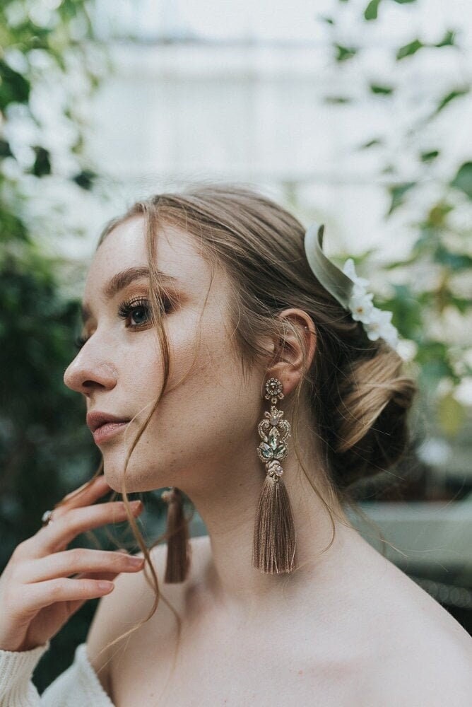 Boho Cappuccino Kaffee Braun Strand Quaste Hochzeit Ohrringe Für Die Braut, Lange Blush Und Beige Braut Boho Cappuccino Kaffee Braun Strand Quaste Hochzeit Ohrringe Für Die Braut, Lange Blush Und Beige Braut von MyPerfectDayJewelry